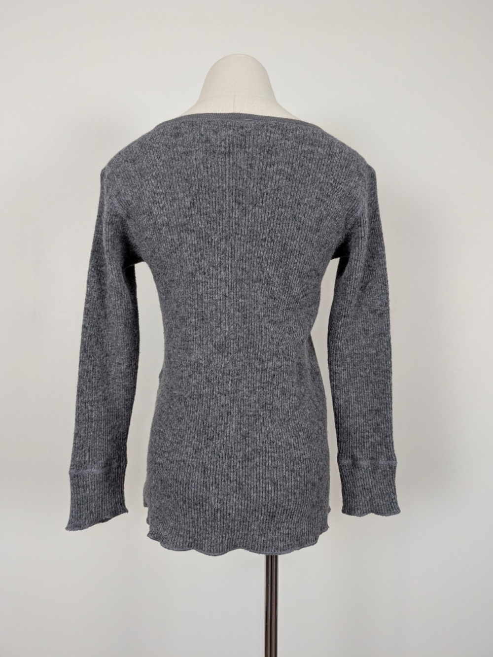 Stanfield Thermal 3/4 Sleeve Top Wool Layer Size Small Grey - Picture 13 of 14